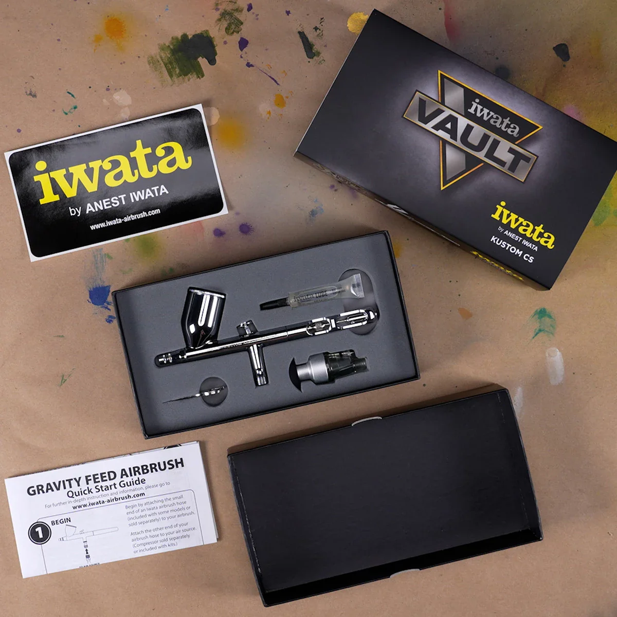 Iwata Vault Kustom CS- Gravity 0.35mm Airbrush - Image 5