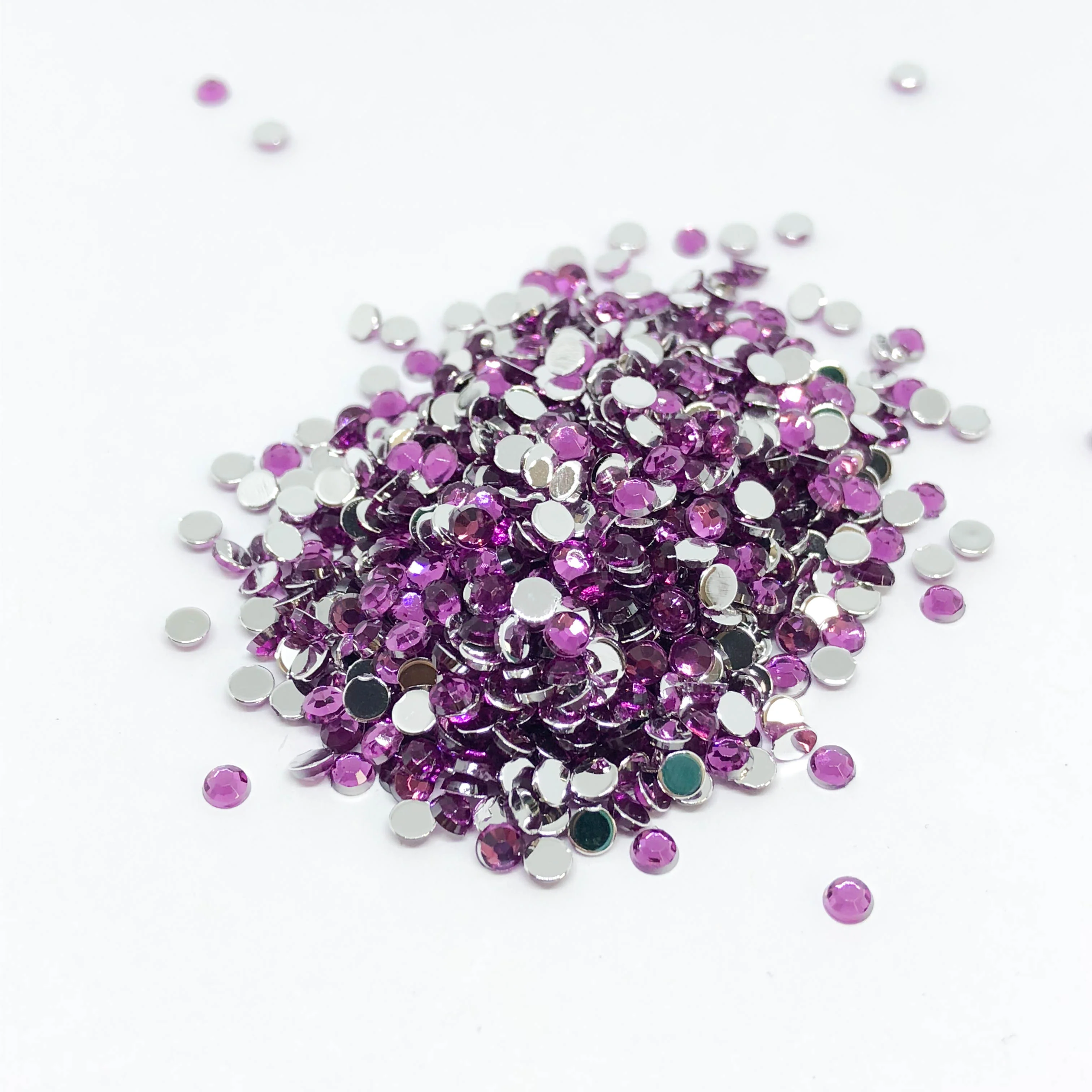 3mm Round Non-Hotfix Rhinestone - Available in 58 Colours - Image 37