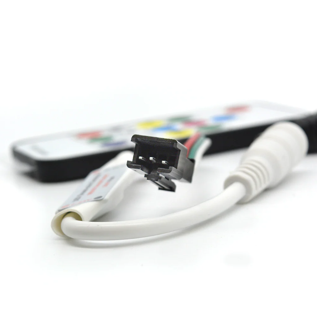 5V Addressable WS2812 RGB Led Strip Remote Control Kit - Image 2