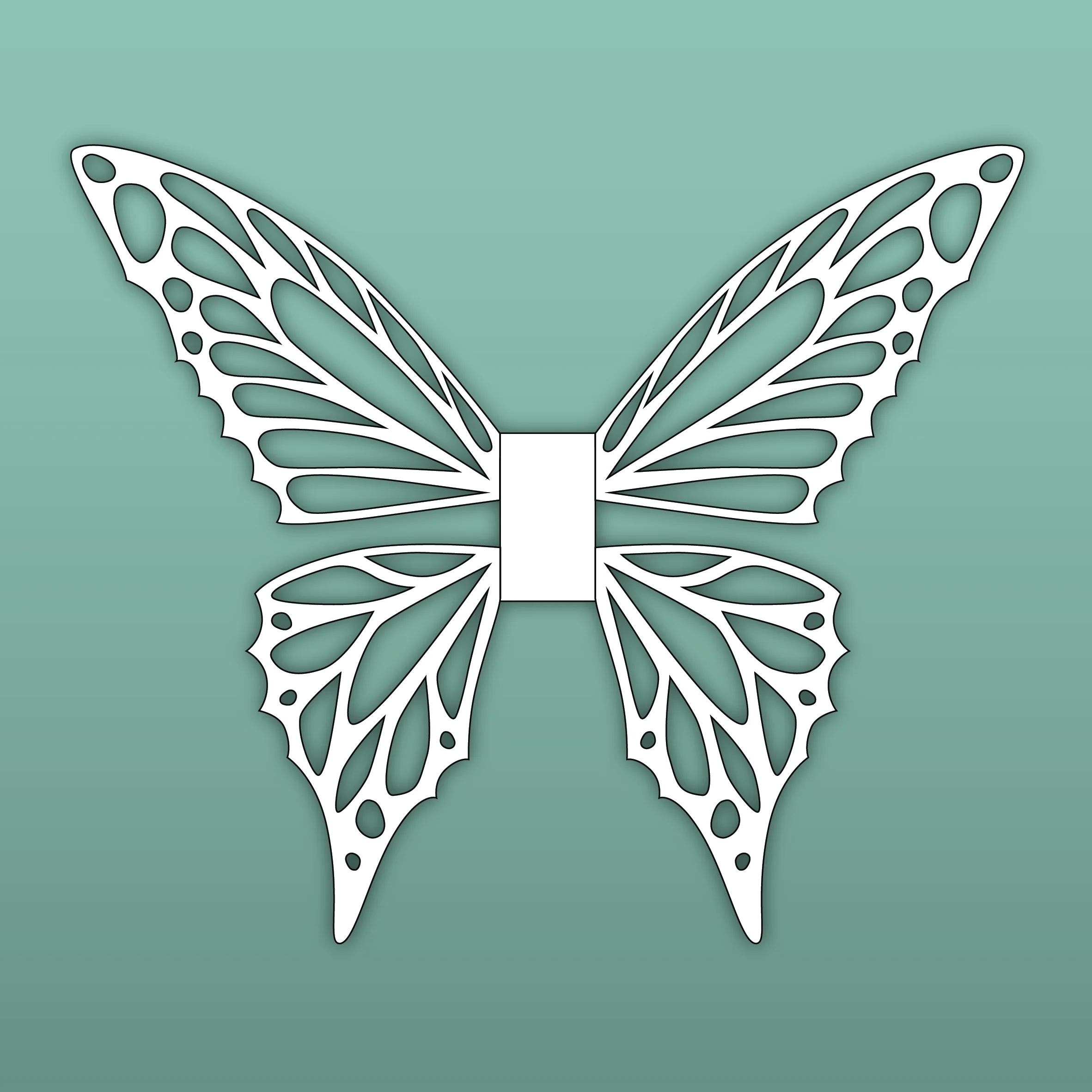 Butterfly Wings Template