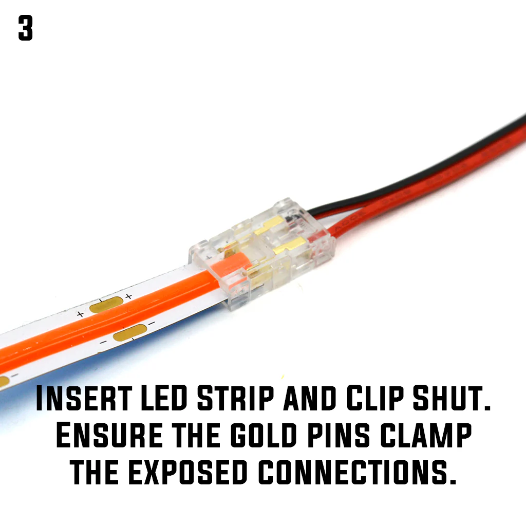Solderless 8mm LED Strip Joiner (For  8mm Strips) - Image 5
