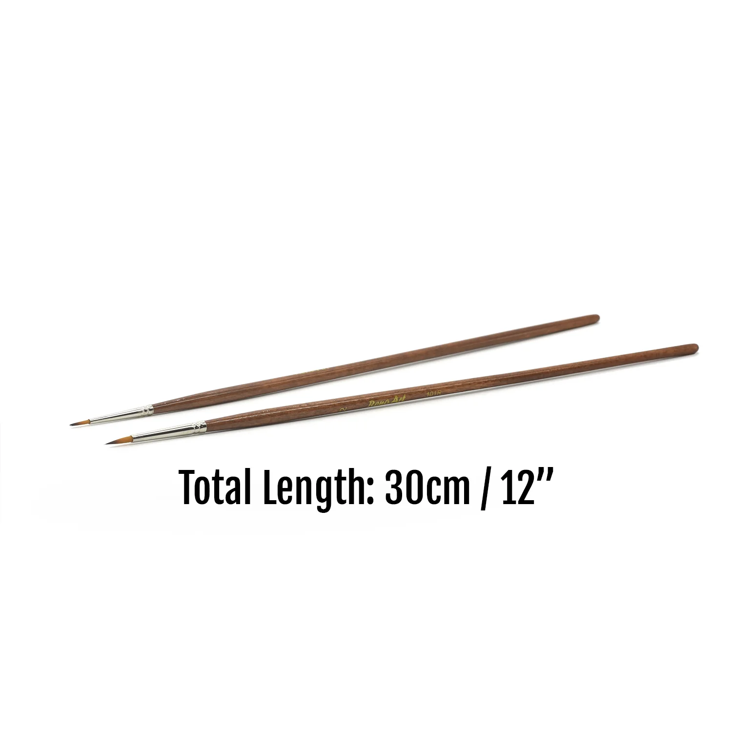 Golden Synthetic Long Handle Round Brush - Image 3