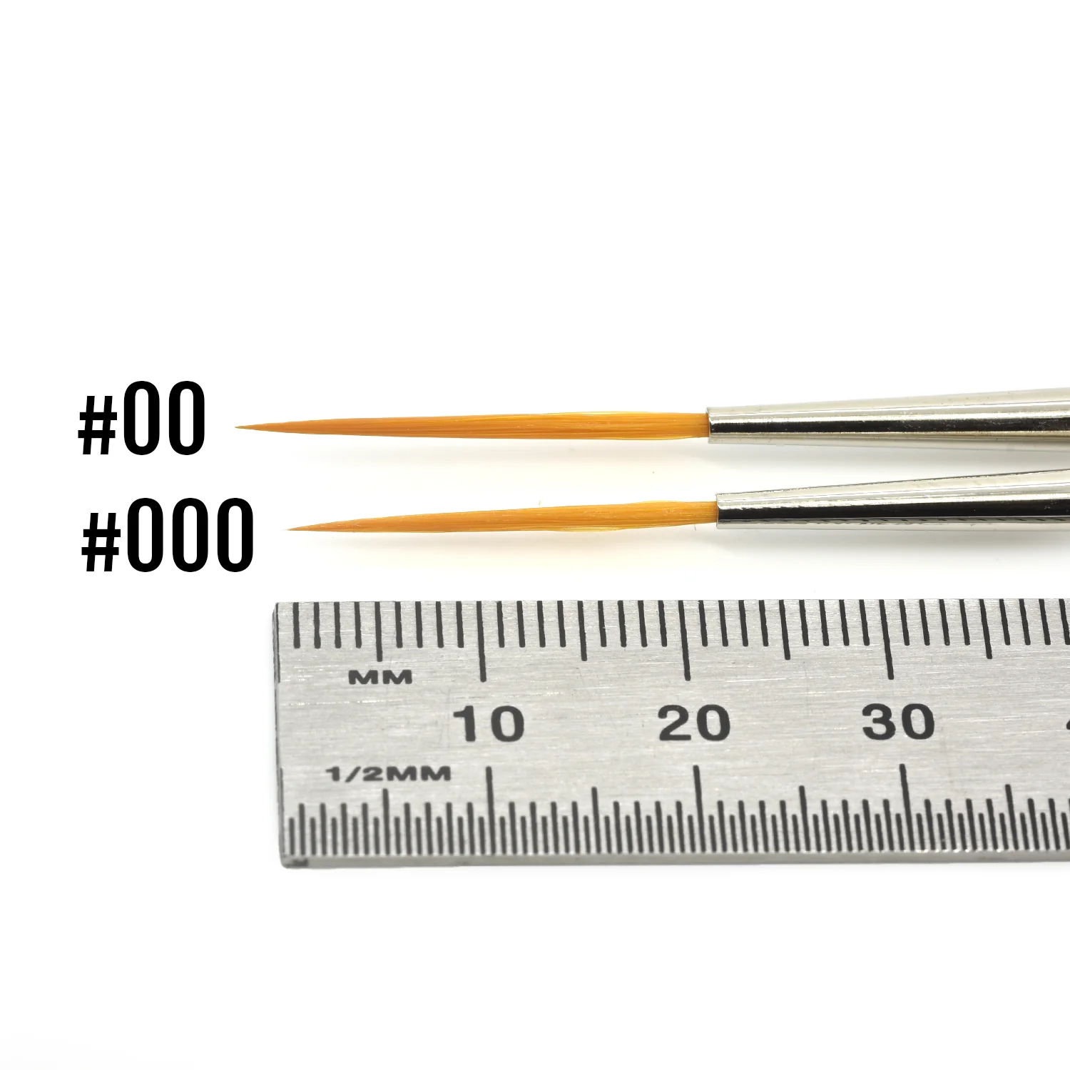Golden Synthetic Long Liner (Rigger) Brush - Image 2