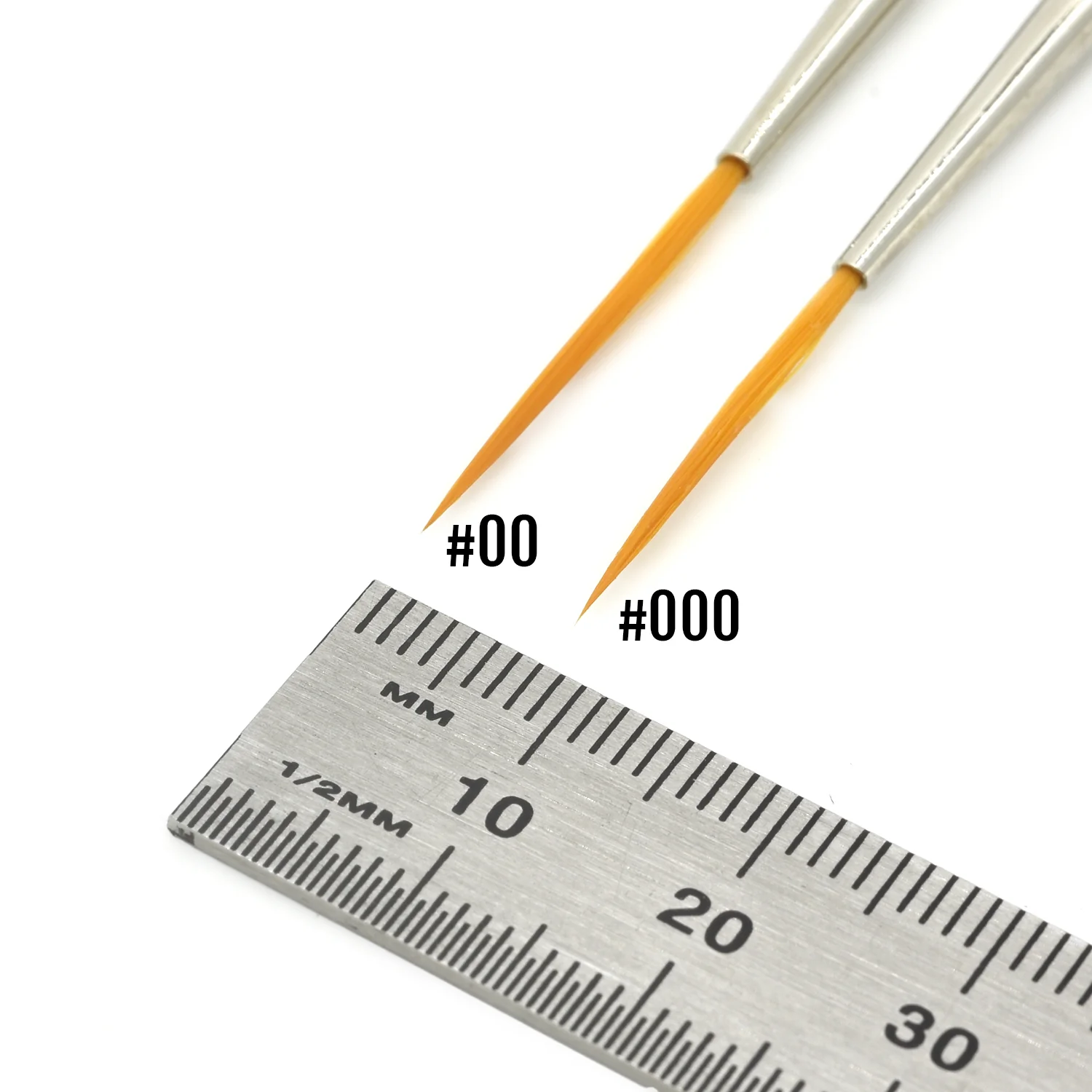Golden Synthetic Long Liner (Rigger) Brush - Image 3