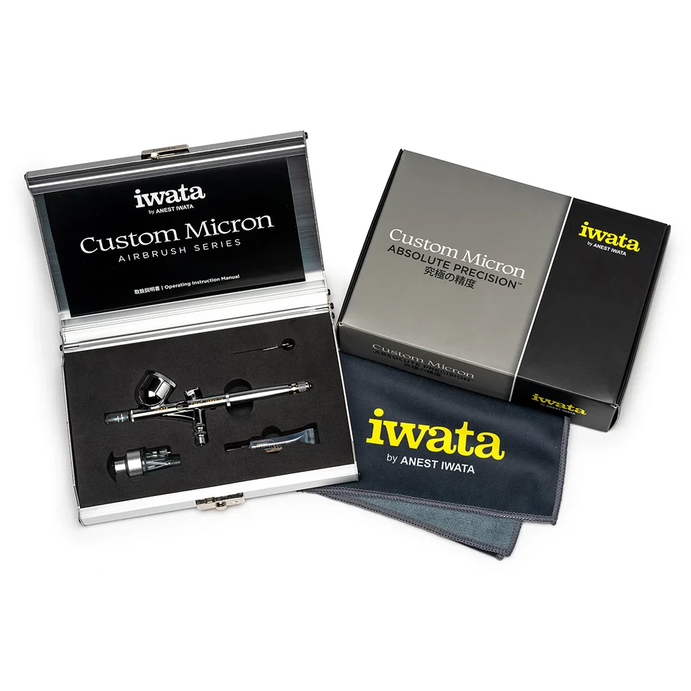 Iwata Custom Micron CM-C PLUS - Gravity 0.23mm Airbrush with Integrated MAC Valve - Image 2