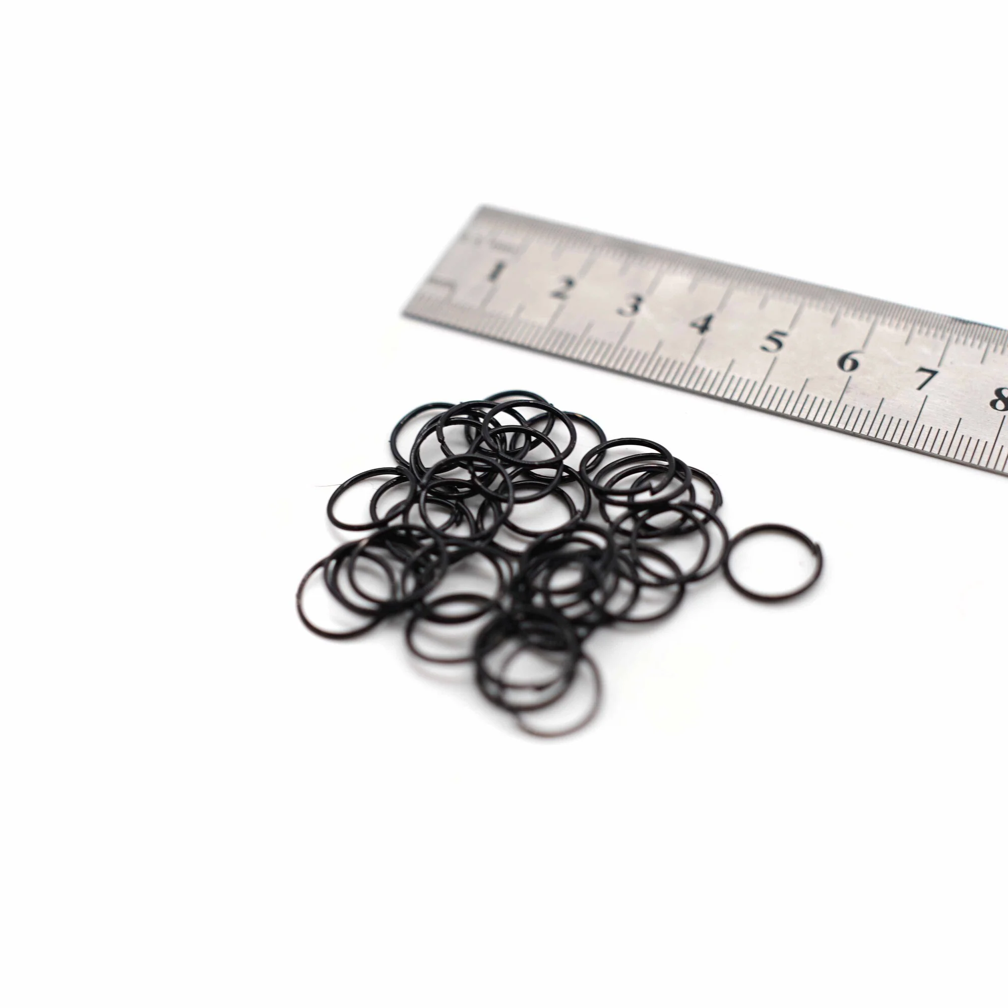 Jump Rings - 12mm - Black - 50g (Approx. 225 Rings)