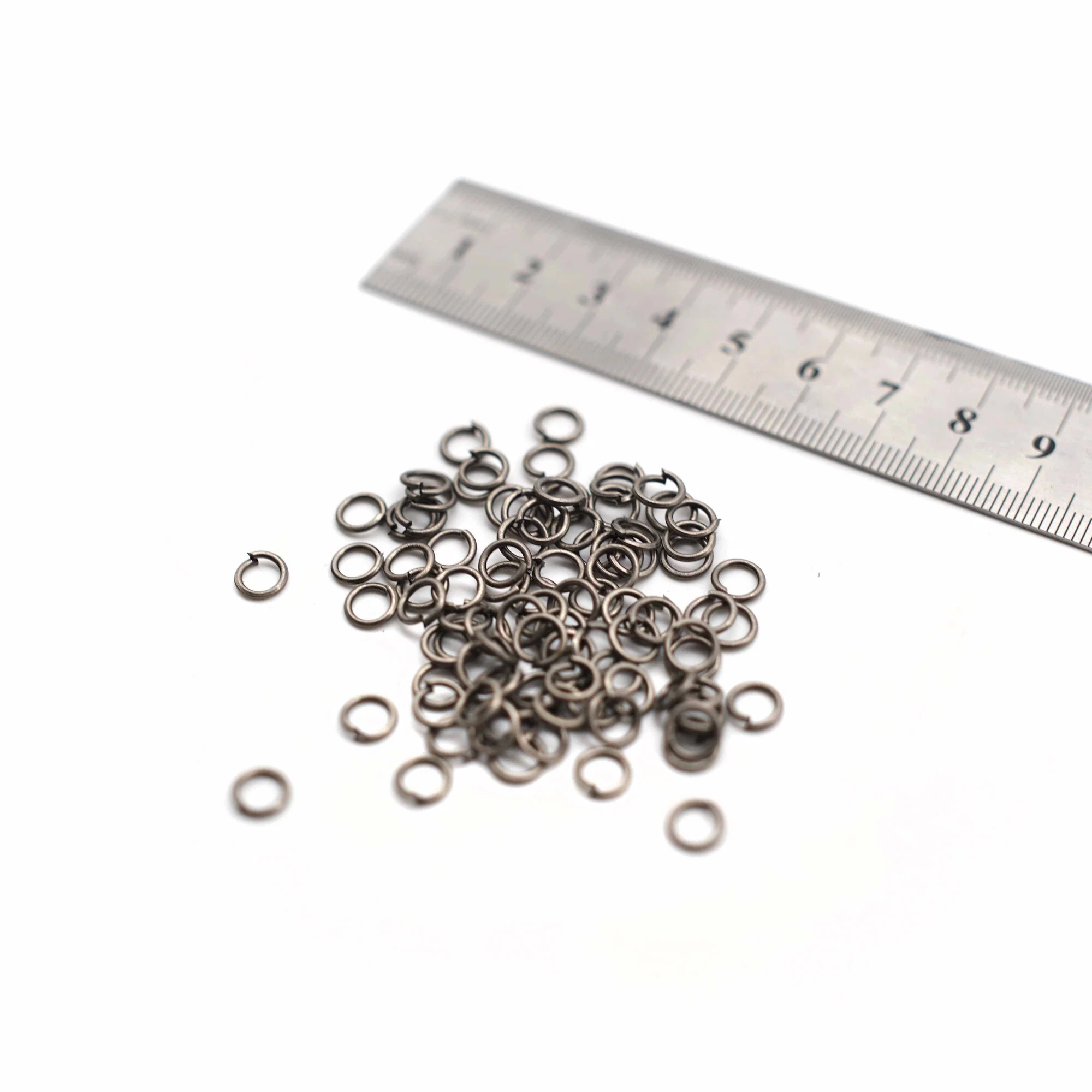 Jump Rings - 6mm - Steel - 50g (Approx. 550 Rings)