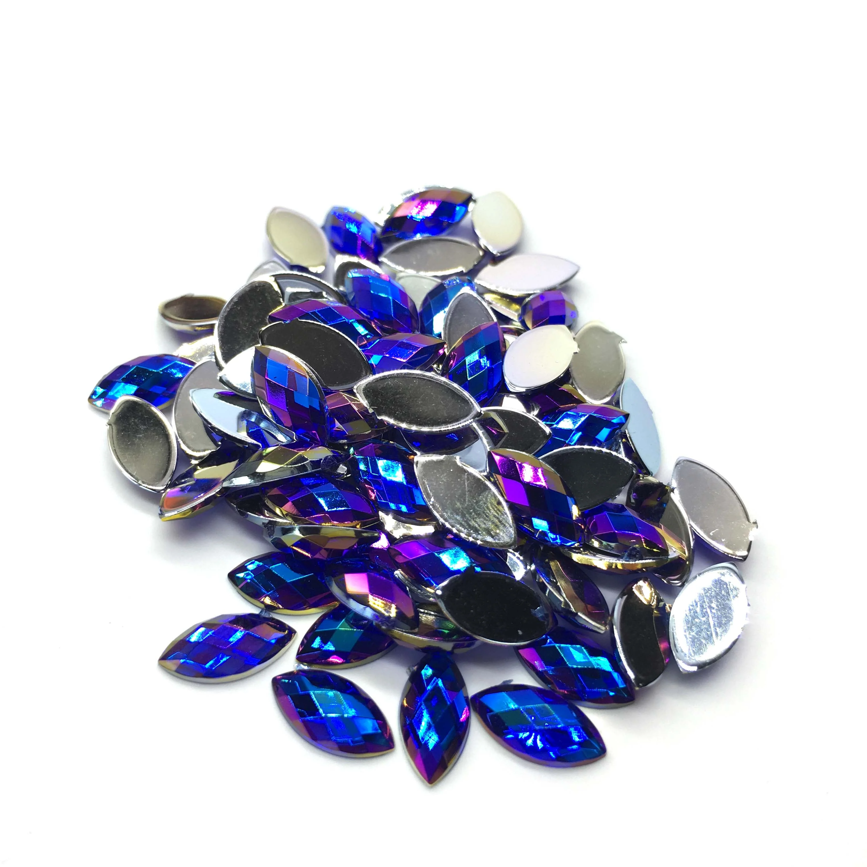 Marquise Navette Flatback Rhinestone 3x6mm - Available in 11 colours - Image 4