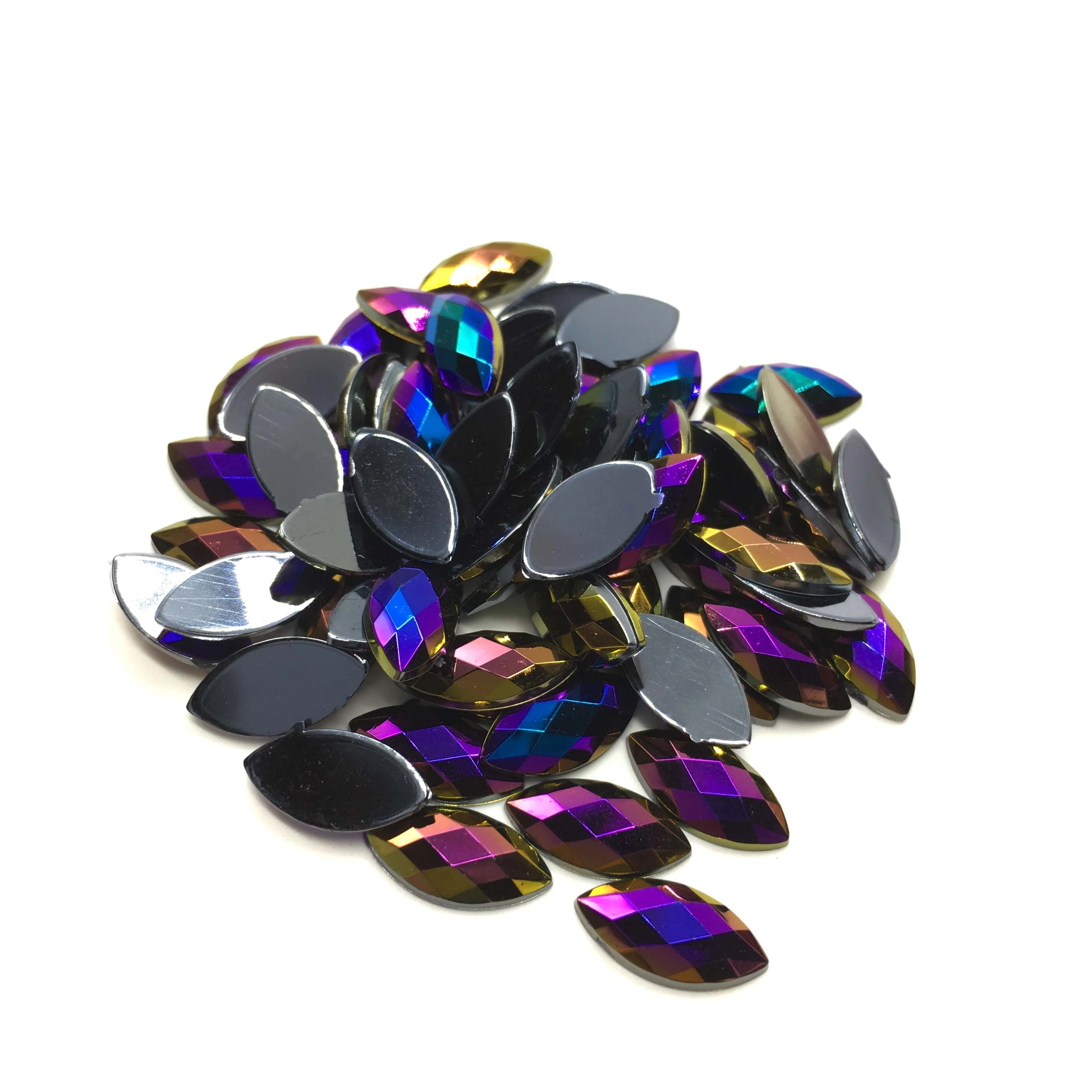 Marquise Navette Flatback Rhinestone 4x8mm - Available in 11 colours - Image 4