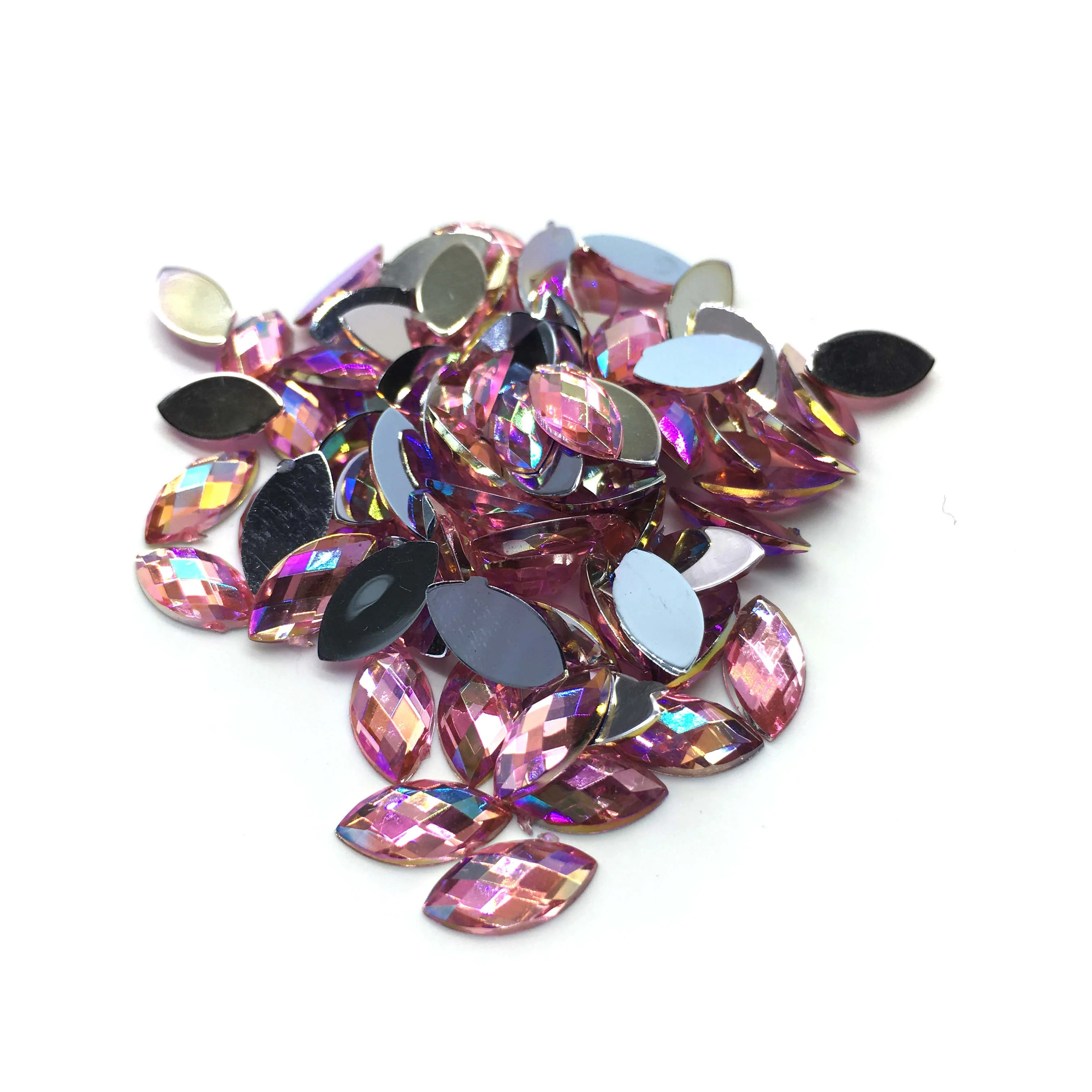 Marquise Navette Flatback Rhinestone 5x10mm - Available in 11 colours - Image 7