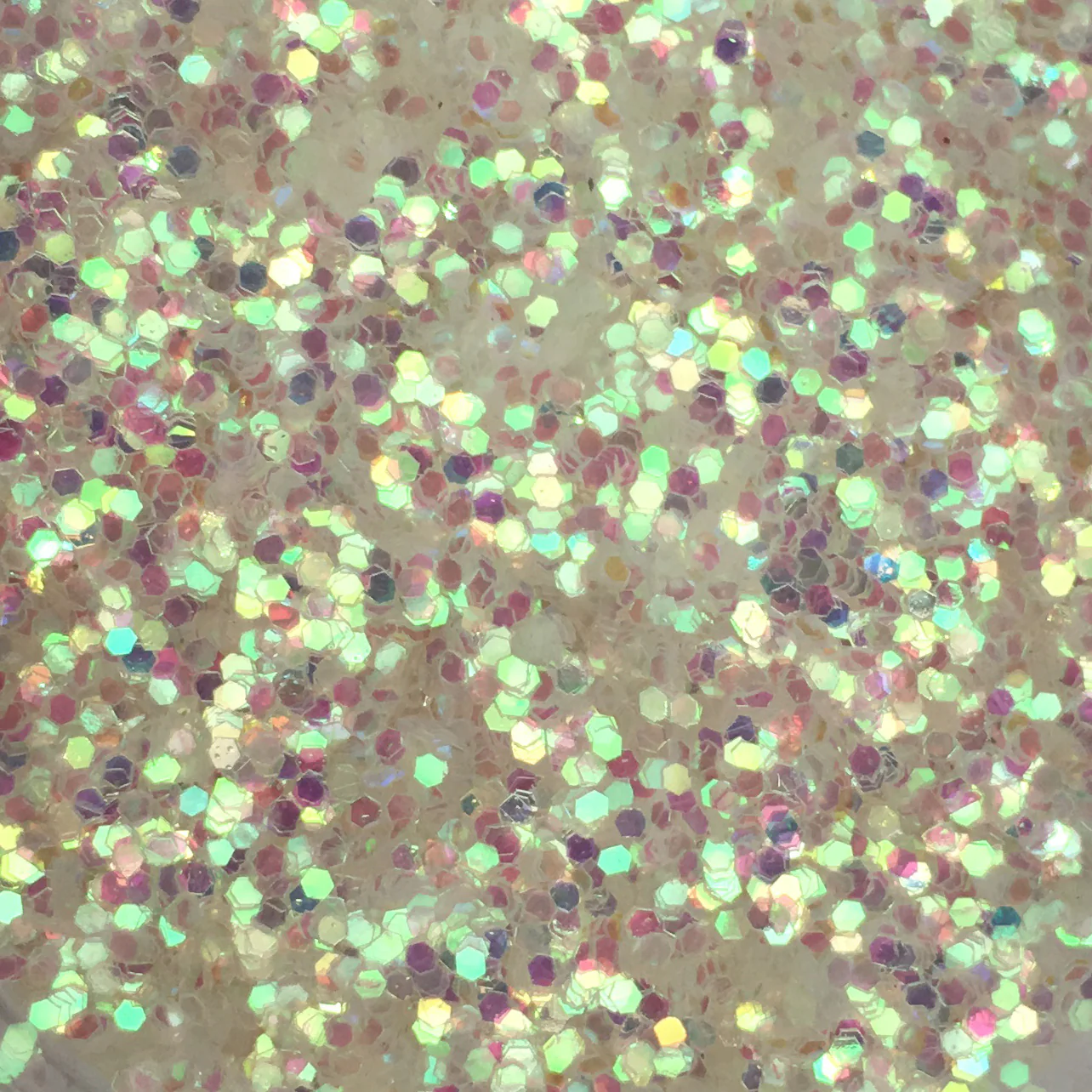 Mermaid Scales - Chunky Duo Shift Glitter - White w/ Pink and Green Shift