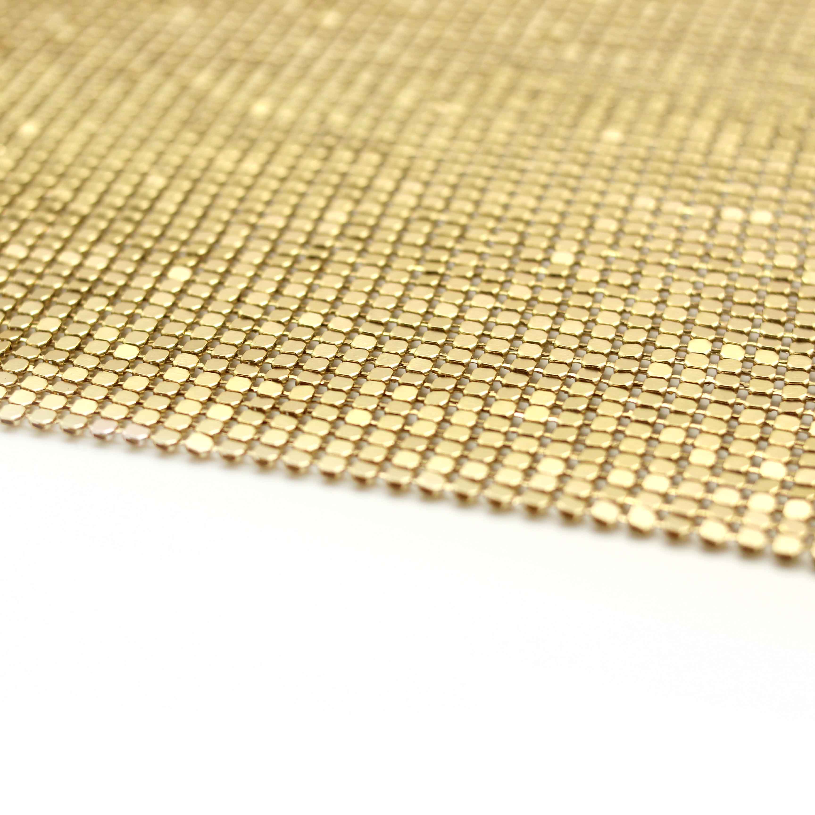 Metal Mesh Fabric - Gold - Image 2