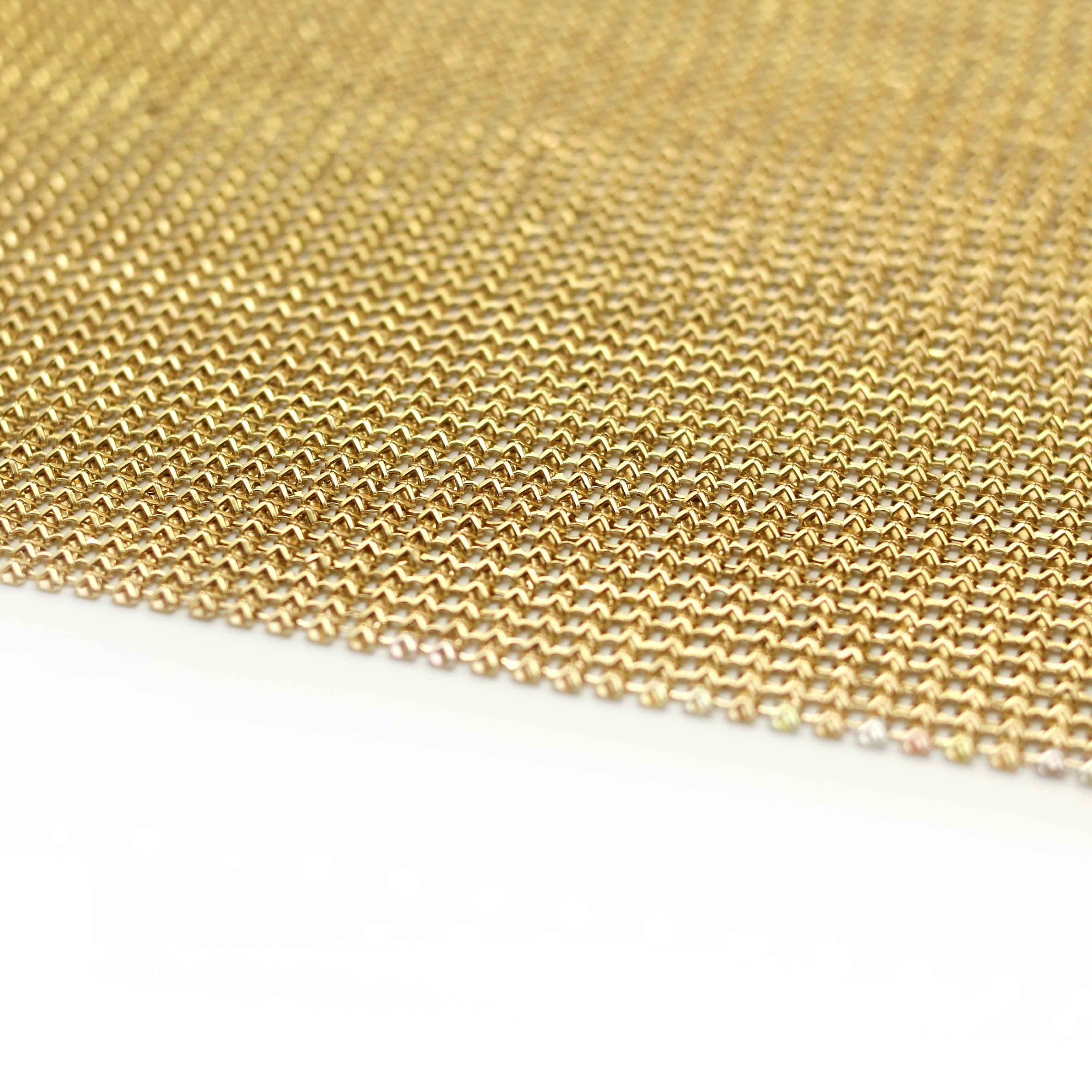 Metal Mesh Fabric - Gold - Image 3