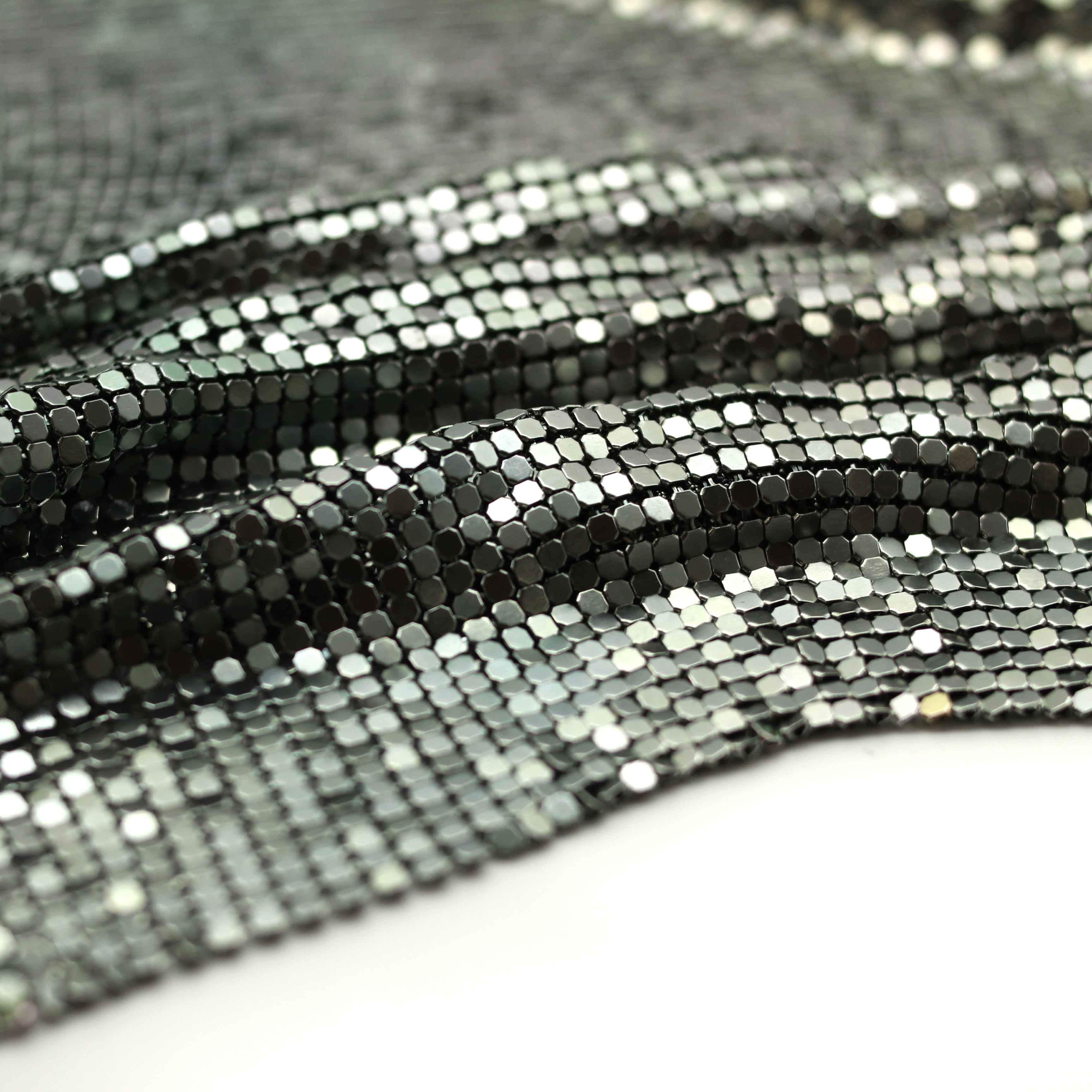 Metal Mesh Fabric - Gunmetal