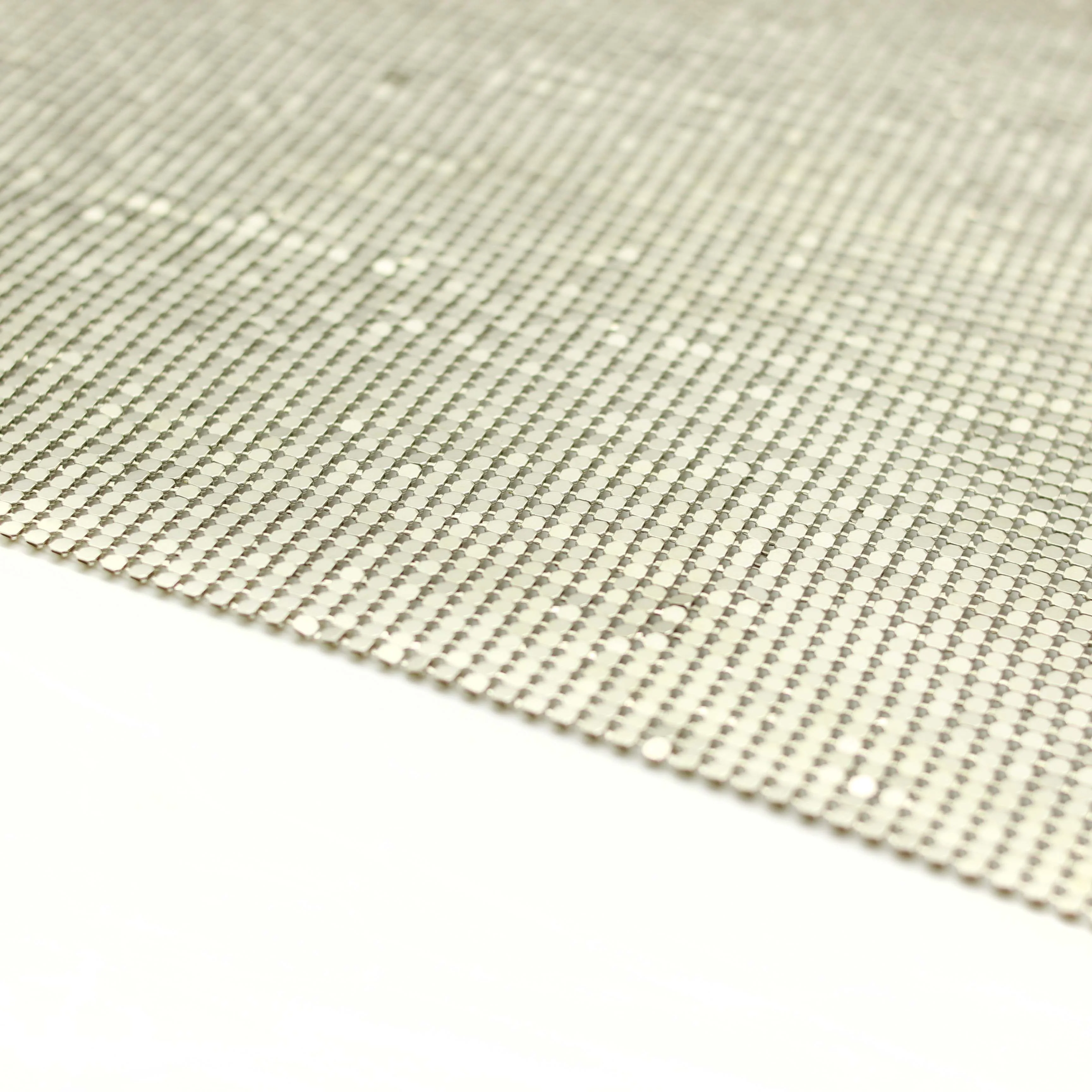 Metal Mesh Fabric - Silver - Image 2