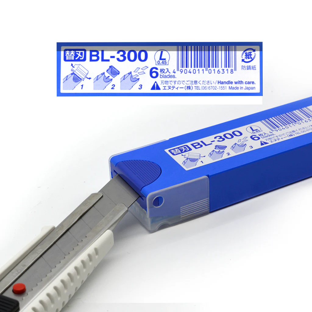N.T Cutter 18mm Blades - 6 Pack with Storage Case (BL-300) - Image 2