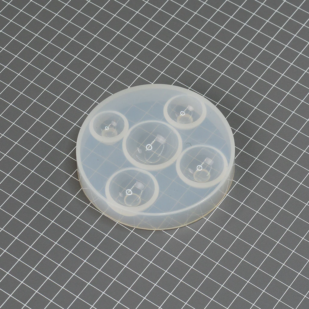 Silicone Gem Moulds - Medium domes (30mm-18mm)