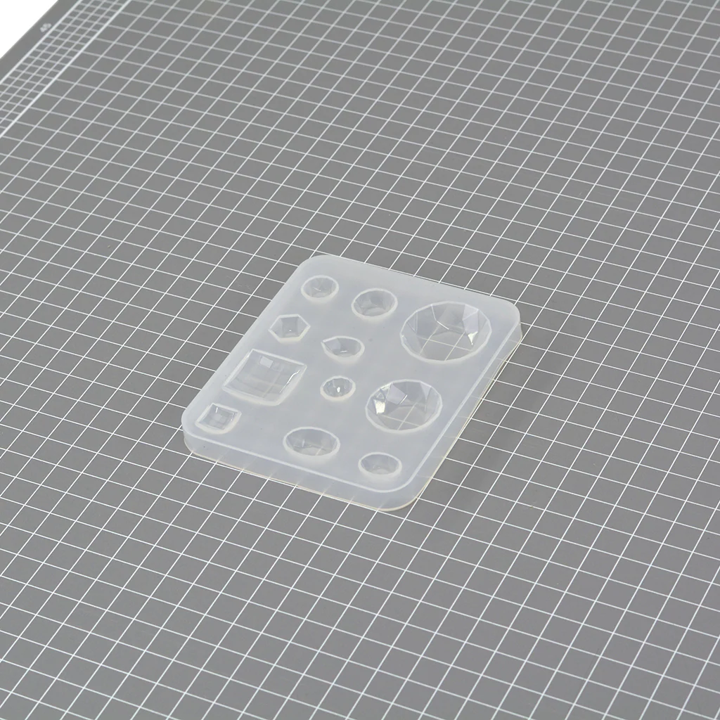 Silicone Gem Moulds - Medium Faceted Jewels (10-30mm)