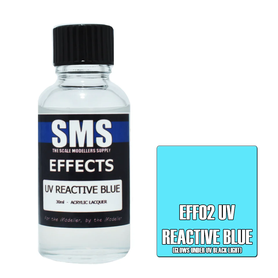 SMS Acrylic Lacquer Effects UV Reactive Blue 30ml