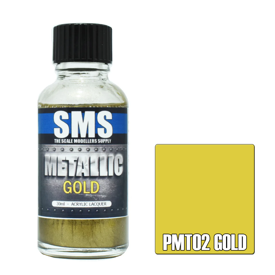 SMS Acrylic Lacquer Premium Metallic Colours 30ml - Image 3