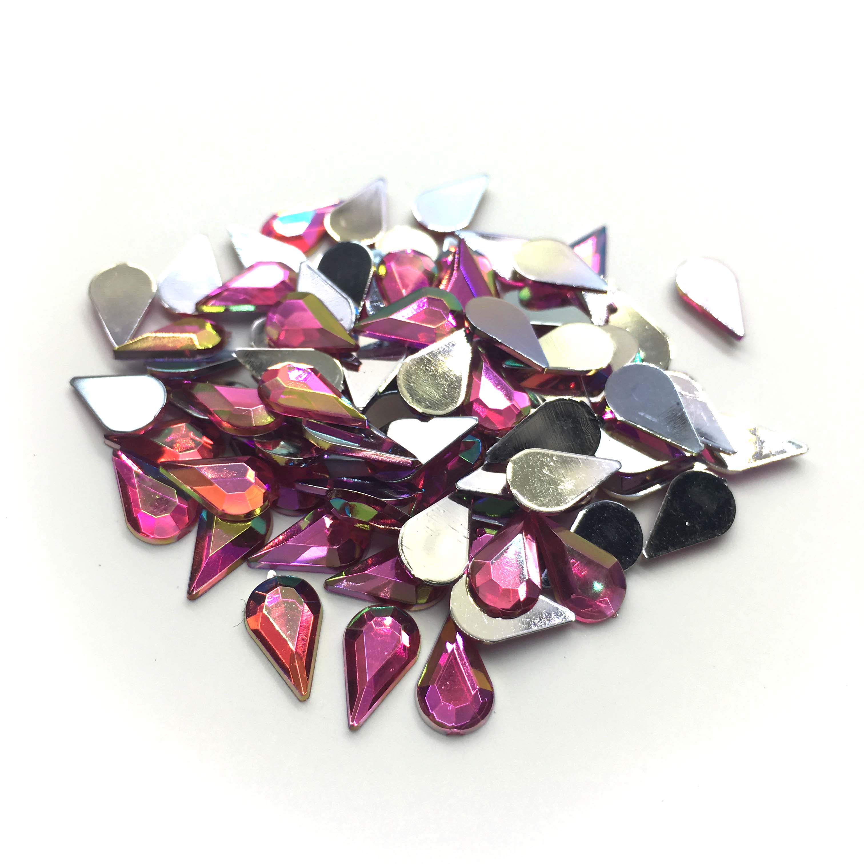 Teardrop Flatback Rhinestone 6x10mm - Available in 11 colours - Image 4