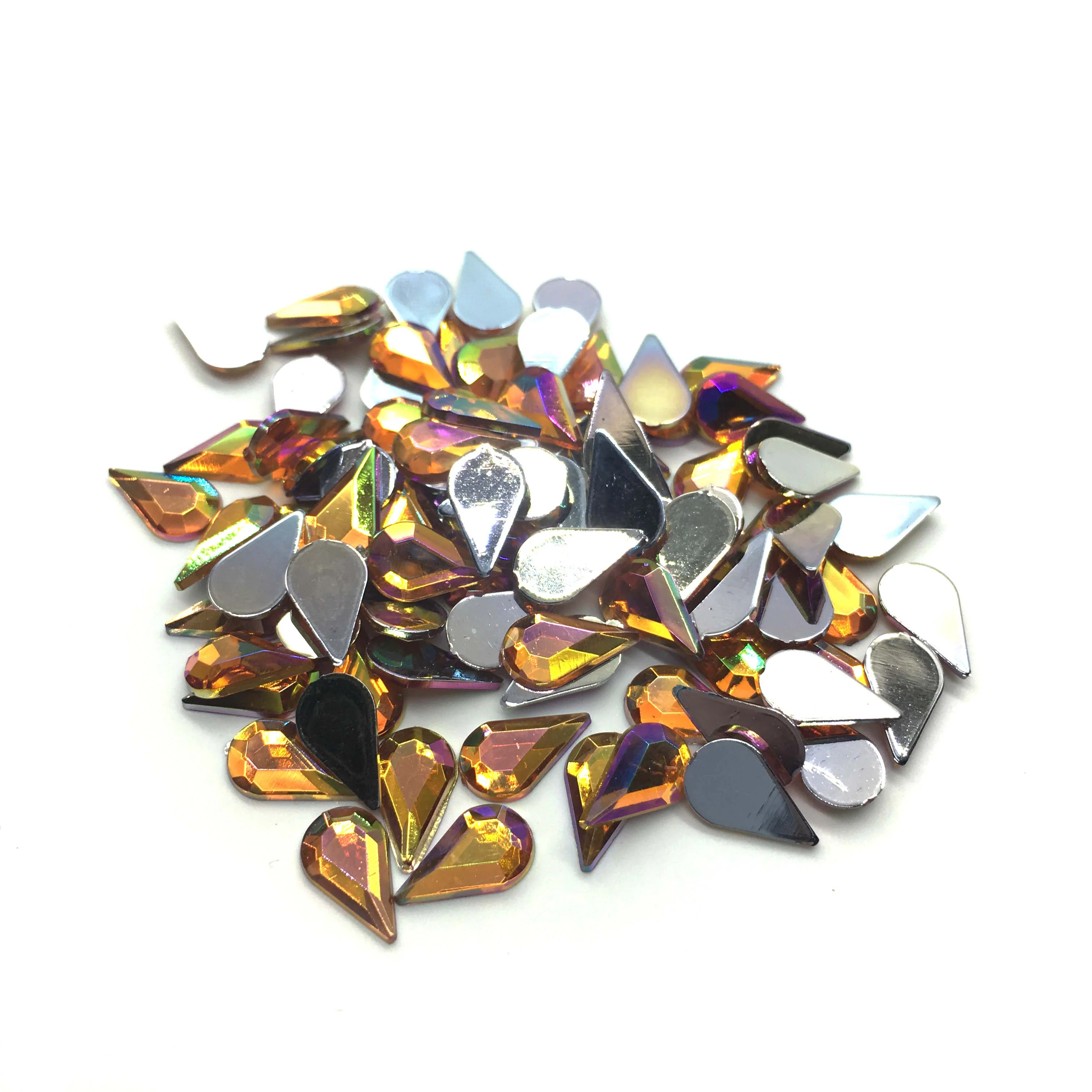 Teardrop Flatback Rhinestone 6x10mm - Available in 11 colours - Image 5