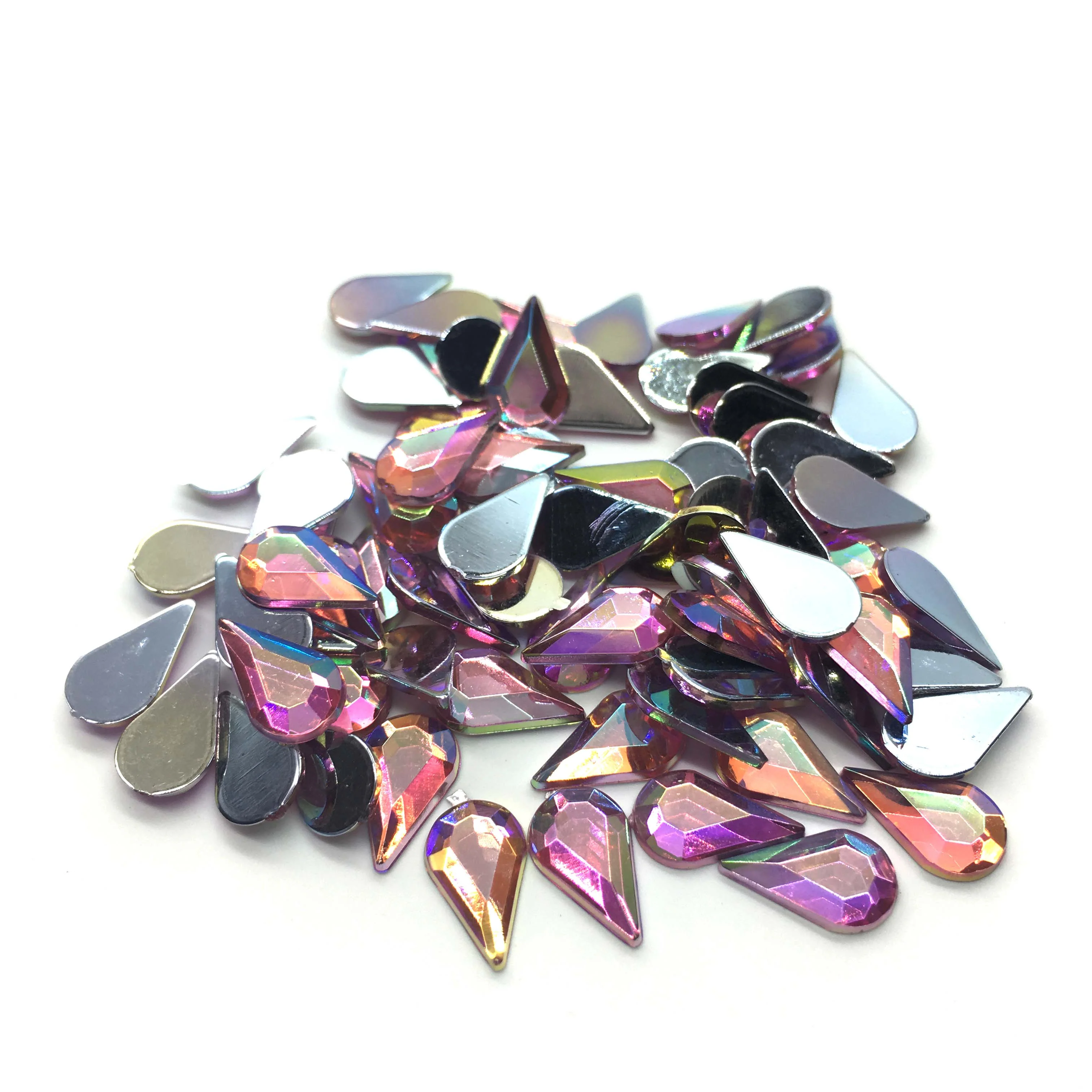 Teardrop Flatback Rhinestone 6x10mm - Available in 11 colours - Image 6
