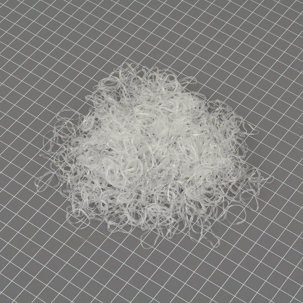 Tiny Hair Elastics - Clear - 1000 pack