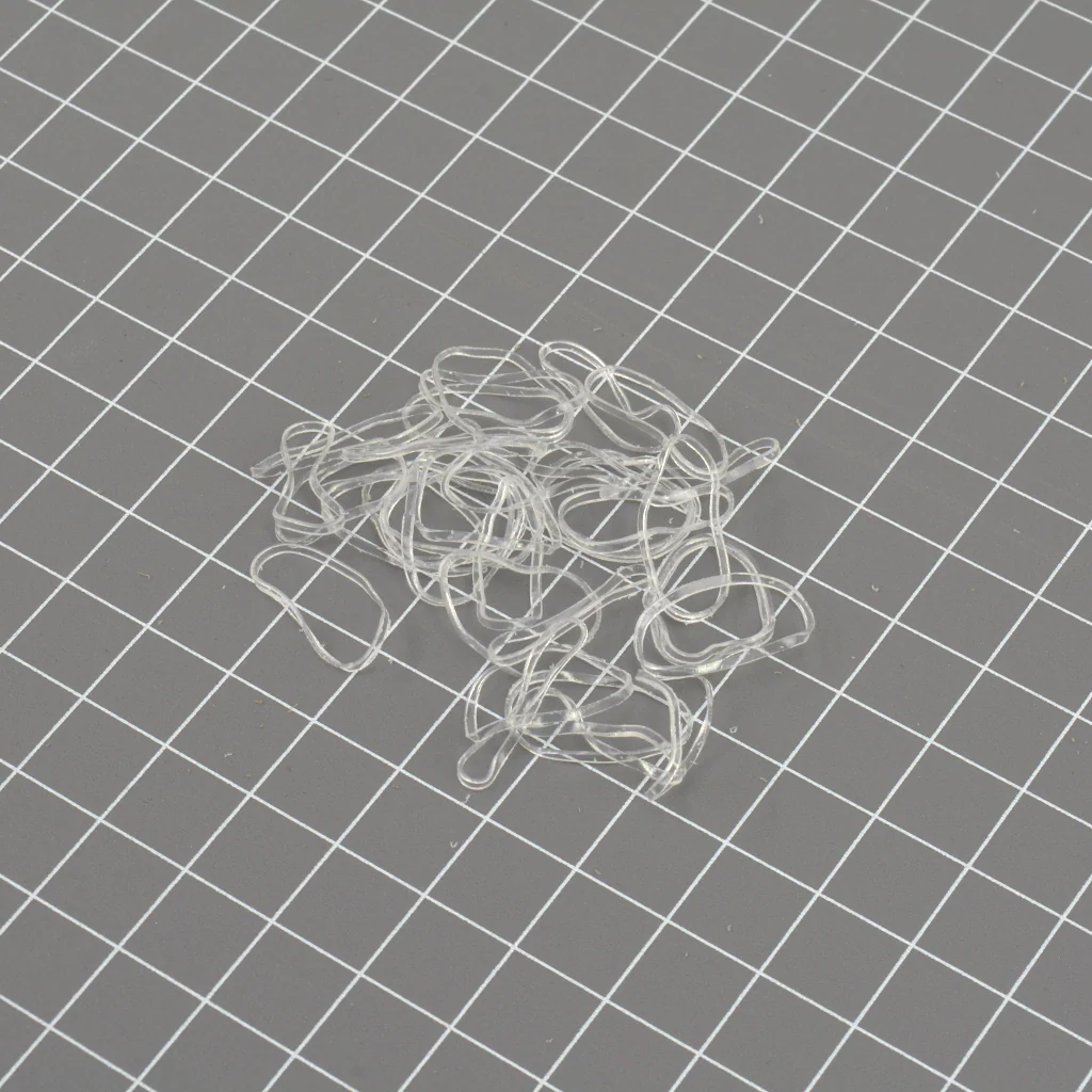 Tiny Hair Elastics - Clear - 1000 pack - Image 2